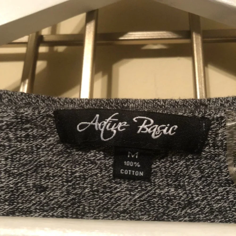 Active Basic Grey Marl Sweater